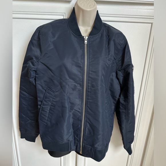 Abercrombie & Fitch Blue Full Zip Military Jacket. Size Small - Picture 1 of 9